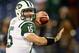 NASHVILLE, TN - DECEMBER 17: Quarterback Tim Tebow #15 of the New York Jets warms up prior to the game against the Tennessee Titans at LP Field on December 17, 2012 in Nashville, Tennessee. (Photo by Andy Lyons/Getty Images)