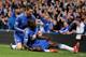Ramires celebrates his goal against Tottenham Hotspur.