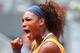 MADRID, SPAIN - MAY 07: Serena Williams of USA celebrates winning a point in her match against Lourdes Dominguez Lino of Spain during day four of the Mutua Madrid Open tennis tournament at the Caja Magica on May 7, 2013 in Madrid, Spain. (Photo by Julian Finney/Getty Images)