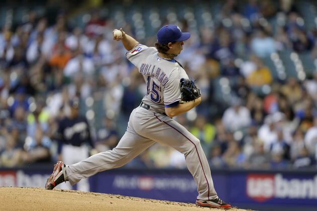 Rangers Survive Shaky Start by Holland (10 Hits)