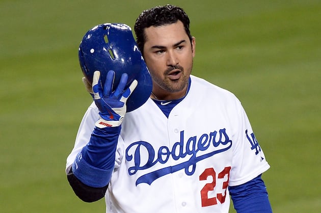 Dodgers Confirm Adrian Gonzalez Day-to-Day with Neck Strain