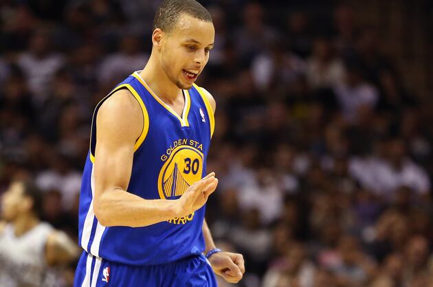 Stephen Curry Hitting One-Legged Three Pointer. Because He Can.(VIDEO)