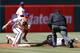 PHILADELPHIA, PA - MAY 5: Juan Pierre #9 of the Miami Marlins steals second base before second baseman Chase Utley #26 of the Philadelphia Phillies gets the ball during the first inning in a MLB baseball game on May 5, 2013 at Citizens Bank Park in Philadelphia, Pennsylvania. (Photo by Rich Schultz/Getty Images)