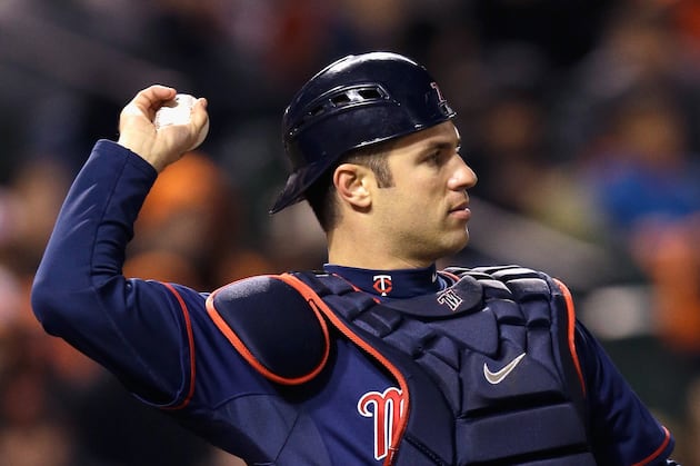 Mauer Leading Twins Catchers to Majors-Best Start vs. Runners
