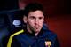 BARCELONA, SPAIN - MAY 05: Substitute Lionel Messi of Barcelona looks on from the bench during the La Liga match between FC Barcelona and Real Betis Balompie at Camp Nou on May 5, 2013 in Barcelona, Spain. (Photo by David Ramos/Getty Images)