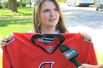 Montreal Girl Sent Home for Sporting Ottawa Jersey Celebrates Sens Win