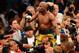 LAS VEGAS, NV - MAY 04: Floyd Mayweather Jr. celebrates his unanimous decision victory against Robert Guerrero in their WBC welterweight title bout at the MGM Grand Garden Arena on May 4, 2013 in Las Vegas, Nevada. (Photo by Ethan Miller/Getty Images)