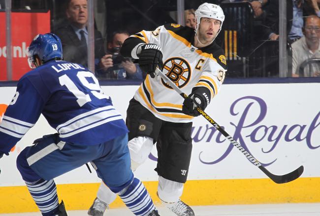 Chara picked up an assist on all four of Boston's Game 4 scores.