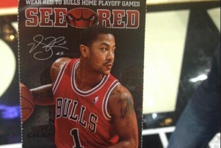 Ticket Pic of Derrick Rose Rubs Salt in Chicago Bulls Fans' Wounds