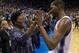 Wanda Pratt and Kevin Durant. She deserves a huge Mother's Day present.