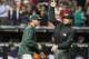 CLEVELAND, OH - MAY 8: Manager Bob Melvin #6 of the Oakland Athletics is ejected from the game by umpire Angel Hernandez #55 for arguing a call during the ninth inning at Progressive Field on May 8, 2013 in Cleveland, Ohio. The Indians defeated the Athletics 4-3. (Photo by Jason Miller/Getty Images)