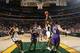 SEATTLE - NOVEMBER 20: Ray Allen #34 of the Seattle Sonics shoots over Peja Stojakovic #16 of the Sacramento Kings during a game at the KeyArena on November 20, 2005 in Seattle, Washington. The Sonics won 106-104. (Photo by Otto Greule Jr/Getty Images)