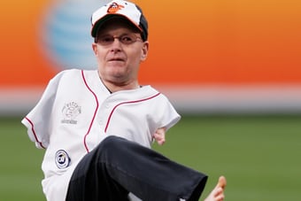 Man with No Arms Throws First Pitch at Orioles Game with Foot