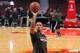 Apr 25, 2013; Chicago, IL, USA; Chicago Bulls point guard Derrick Rose (1) warms up prior to game three of the first round of the 2013 NBA playoffs against the Brooklyn Nets at the United Center. Mandatory Credit: Dennis Wierzbicki-USA TODAY Sports