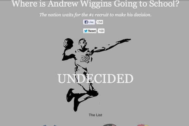 Andrew Wiggins: New Website Predicts Where He'll Sign