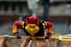 SAN FRANCISCO, CA - DECEMBER 29: Sparky, the Arizona State Sun Devils mascot, does push ups after the Sun Devils scored during the Kraft Fight Hunger Bowl against the Navy Midshipmen at AT&T Park on December 29, 2012 in San Francisco, California. (Photo by Ezra Shaw/Getty Images)