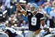 CHARLOTTE, NC - OCTOBER 21: Tony Romo #9 of the Dallas Cowboys yells to his team during their game against the Carolina Panthers at Bank of America Stadium on October 21, 2012 in Charlotte, North Carolina. (Photo by Streeter Lecka/Getty Images)