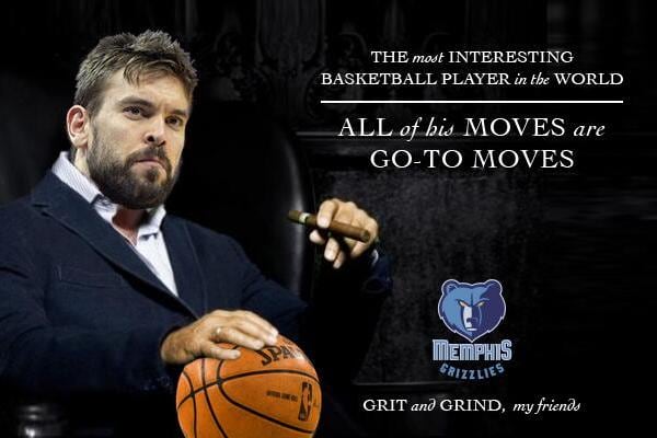 Memphis Grizzlies Center Marc Gasol Is the New Most Interesting Man in the World