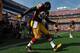 LANDOVER - SEPTEMBER 19: Brian Orakpo #98 of the Washington Redskins is introduced before the game against the Houston Texans at FedExField on September 19, 2010 in Landover, Maryland. The Texans defeated the Redskins in overtime 30-27. (Photo by Larry French/Getty Images)