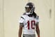May 10, 2013; Houston, Texans, USA; Houston Texans wide receiver DeAndre Hopkins (10) works out at Methodist Training Facility at Reliant Stadium . Mandatory Credit: Thomas Campbell-USA TODAY Sports
