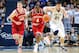 Jan 7, 2013; University Park, PA, USA; Indiana Hoosiers guard Victor Oladipo (4) dribbles the ball up court in front of forward Cody Zeller (40) and Penn State Nittany Lions forward Sasa Borovnjak (21) during the second half at the Bryce Jordan Center. Indiana defeated Penn State 74-51. Mandatory Credit: Rich Barnes-USA TODAY Sports