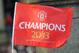 MANCHESTER, ENGLAND - MAY 13: A Manchester United champions flag during the Manchester United Premier League Winners Parade at Manchester Town Hall on May 13, 2013 in Manchester, England. (Photo by Chris Brunskill/Getty Images)