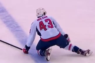 Tom Wilson Shows the World That Without Skates Hockey Players Are Just Humans