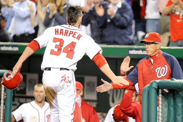 Bryce Harper Runs into Wall, Leaves Washington Win Early