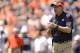 Apr 20, 2013; Auburn, AL, USA; Auburn head coach Gus Malzahn watches his players on the field during their A-Day spring game at Jordan-Hare Stadium. Mandatory Credit: John David Mercer-USA TODAY Sports