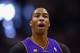 SAN ANTONIO, TX - APRIL 21: Dwight Howard #12 of the Los Angeles Lakers during Game One of the Western Conference Quarterfinals of the 2013 NBA Playoffs at AT&T Center on April 21, 2013 in San Antonio, Texas. NOTE TO USER: User expressly acknowledges and agrees that, by downloading and or using this photograph, User is consenting to the terms and conditions of the Getty Images License Agreement. (Photo by Ronald Martinez/Getty Images)