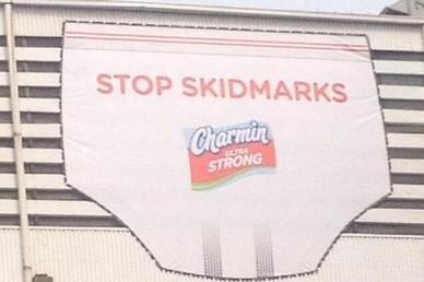 Charmin Toilet Tissue Says Skid Marks Are Only Good for Racetracks