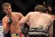 Apr 27, 2013; Newark, NJ, USA; Bryan Caraway (blue shorts) competes against Johnny Bedford (black shorts) during UFC 159 at the Prudential Center. Mandatory Credit: Brad Penner-USA TODAY Sports