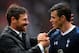 STOKE ON TRENT, ENGLAND - MAY 12: Spurs manager Andre Villas-Boas congratulates Gareth Bale following their team's 2-1 victory during the Barclays Premier League match between Stoke City and Tottenham Hotspur at Britannia Stadium on May 12, 2013 in Stoke on Trent, England. (Photo by Laurence Griffiths/Getty Images)