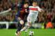 BARCELONA, SPAIN - APRIL 10: Lionel Messi of Barcelona breaks away from Marco Verratti of PSG during the UEFA Champions League quarter-final second leg match between Barcelona and Paris St Germain at Nou Camp on April 10, 2013 in Barcelona, Spain. (Photo by Shaun Botterill/Getty Images)