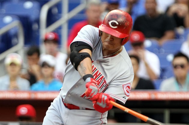 Reds Blank Marlins 4-0 Behind Choo