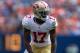 DENVER, CO - AUGUST 26: Wide receiver A.J. Jenkins #17 of the San Francisco 49ers in action during a pre-season game against the Denver Broncos at Sports Authority Field Field at Mile High on August 26, 2012 in Denver, Colorado. The 49ers defeated the Broncos, 29-24. (Photo by Justin Edmonds/Getty Images)