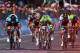 NAPLES, ITALY - MAY 04: Mark Cavendish of Great Britain and Omega Pharma - Quick-Step sprints for the finish line on his way to winning stage one of the 2013 Giro d'Italia from Naples to Naples on May 4, 2013 in Naples, Italy. (Photo by Bryn Lennon/Getty Images)