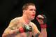 Oct. 29, 2011; Las Vegas, NV, USA; UFC fighter Chris Camozzi during a middleweight bout during UFC 137 at the Mandalay Bay event center. Mandatory Credit: Mark J. Rebilas-USA TODAY Sports