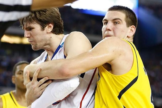 Kansas' Jeff Withey Surprised Michigan's Mitch McGary Didn't Enter NBA Draft