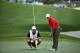Rory McIlroy looks to sink a putt in the third round of THE PLAYERS Tournament.
