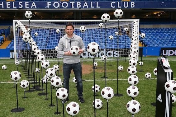 Adidas Created a Stamford Bridge Display of Frank Lampard's 203 Chelsea Goals