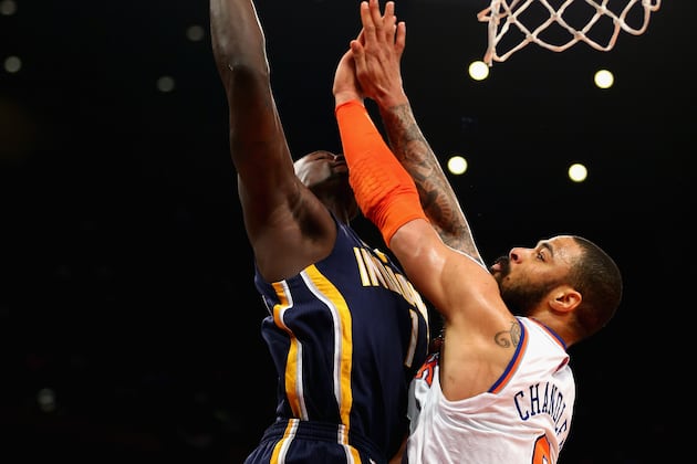 VIDEO: Tyson Chandler Gives Lance Stephenson a Hard Playoff Foul