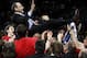 MADRID, SPAIN - MAY 04: Head Coach Ettore Messina of CSKA Moscow is hoisted up by his players as they celebrate victory at the end of the Euroleague Final Four final basketball match between Maccabi Elite and CSKA Moscow, at the Palacio de Deportes on May 4, 2008 in Madrid, Spain. CSKA Moscow won the final 91-71. (Photo by Jasper Juinen/Getty Images)