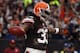 CLEVELAND, OH - DECEMBER 16: Running back Trent Richardson #33 of the Cleveland Browns celebrates after scoring a touchdown against the Washington Redskins at Cleveland Browns Stadium on December 16, 2012 in Cleveland, Ohio. (Photo by Matt Sullivan/Getty Images)