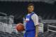 Mar 28, 2013; Arlington, TX, USA; Kansas Jayhawks guard Ben McLemore (23) during practice the day before the semifinals of the South regional of the 2013 NCAA Tournament at Cowboys Stadium. Mandatory Credit: Kevin Jairaj-USA TODAY Sports