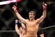 July 14, 2012; Portland, OR, USA; Luke Rockhold celebrates his win over Tim Kennedy in the middleweight championship fight at MMA Strikeforce at the Rose Garden Arena. Mandatory Credit: Scott Olmos-USA TODAY Sports