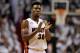 May 15, 2013; Miami, FL, USA; Miami Heat point guard Norris Cole (30) reacts during the second half against the Chicago Bulls in game five of the second round of the 2013 NBA Playoffs at American Airlines Arena. Miami Heat won 94-91. Mandatory Credit: Steve Mitchell-USA TODAY Sports