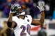 FOXBORO, MA - JANUARY 20: Ed Reed #20 of the Baltimore Ravens reacts after a play late in the game against the New England Patriots during the 2013 AFC Championship game at Gillette Stadium on January 20, 2013 in Foxboro, Massachusetts. (Photo by Jared Wickerham/Getty Images)