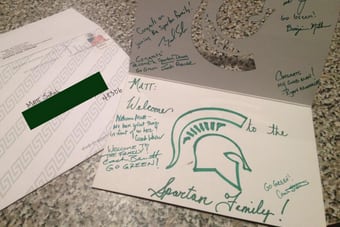 Photo: Michigan State Coaches Send Welcome Letter to Recent Commit