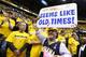 INDIANAPOLIS, IN - MAY 11: Indiana Pacers fan holds up a sign for actor, filmmaker and New York Knicks fan Spike Lee during game three of the Eastern Conference Semifinals of the 2013 NBA Playoffs at Bankers Life Fieldhouse on May 11, 2013 in Indianapolis, Indiana. NOTE TO USER: User expressly acknowledges and agrees that, by downloading and or using this photograph, User is consenting to the terms and conditions of the Getty Images License Agreement. (Photo by Joe Robbins/Getty Images)